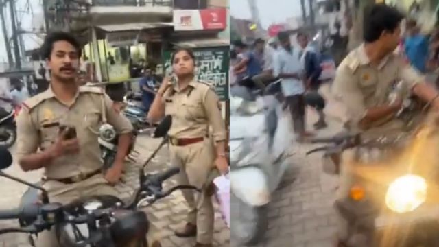 23 thousand challan for bike parked in Loni