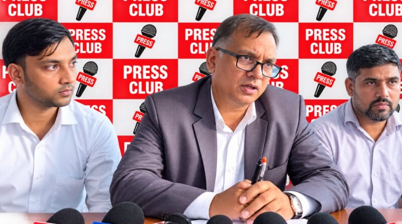 Dr. Anees demands action against the land mafia.